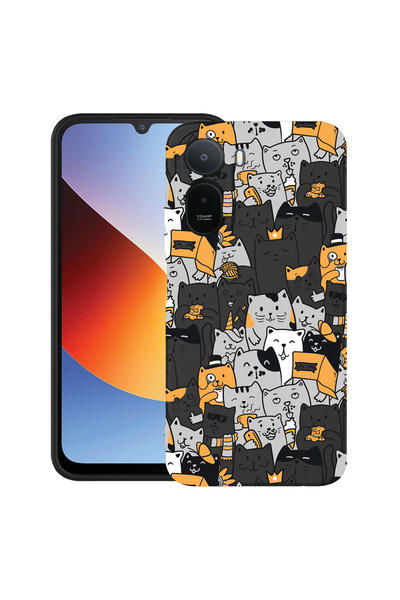 bestcase ®   Husă TPU Ultra Subțire pentru Xiaomi Redmi A7 Pro, Model cu Pisi...