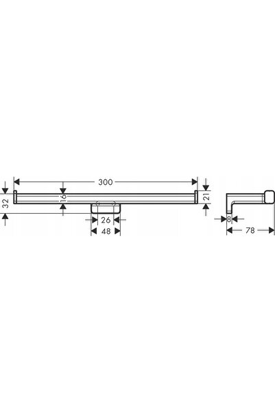 Hansgrohe Suport AddStoris pentru hârtie igienică, dublu 41748670