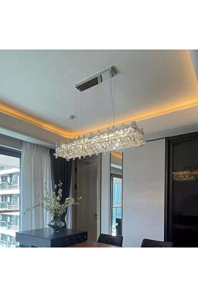 iTin Candelabru Cristal NEXORA Regalis, 10x E14, 78x28 cm, Înălțime reglabilă...