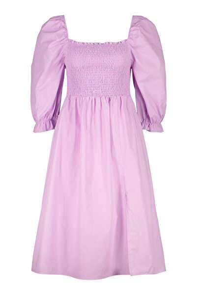 NO BRAND F11f001 rochie boohoo lila midi trapezoidală 42