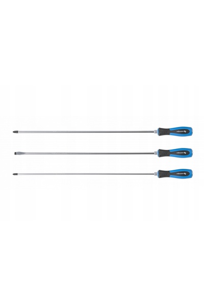 NO BRAND Set de șurubelnițe Hoegert lungi, 3 piese, 45cm Sl8 Ph2 Ph3 X 450mm ...