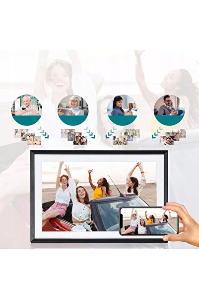 NO BRAND Ramă foto digitală Wi-Fi 10,1 " 16GB, ecran tactil de înaltă calitate