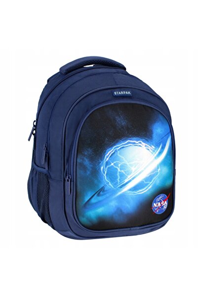 NO BRAND Rucsac școlar cu multiple compartimente Starpack Albastru, Multicolor