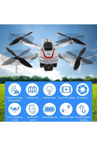 NO BRAND DRONĂ CU CAMERĂ FPV, ECRAN DE 4.3 INCH, MOTOR FĂRĂ PERIENE, STABILĂ ...