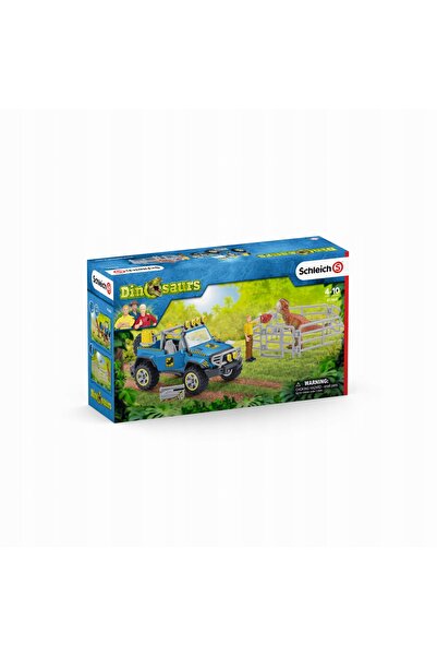 NO BRAND Schleich 41464 Set de joacă cu dinozauri Mașină off-road cu bază cu ...
