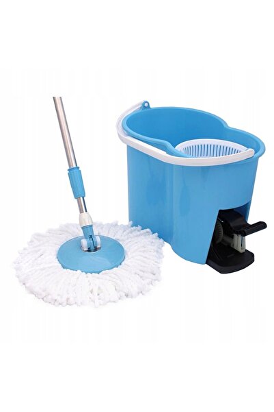 NO BRAND Mop rotativ 360 °   Wiadro + 2X Dispozitiv de tăiere cu fibră optică