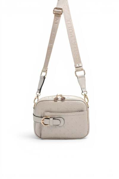 Silver Polo بيج - حقيبة كروس نسائية بشعار بيج SP1256