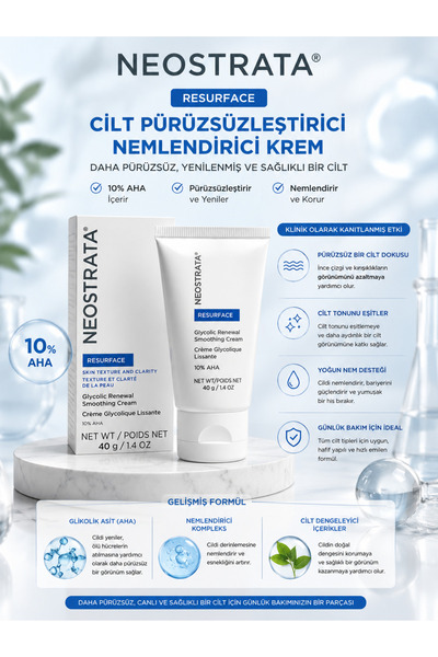 NeoStrata Resurface %10 AHA Glikolik Asitli Cilt Dokusu Yenileyici, Düzenleyi...