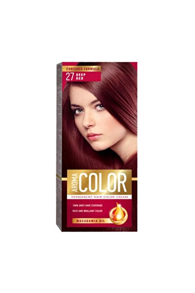 Aroma Vopsea pentru Par, Color, 27 Deep Red