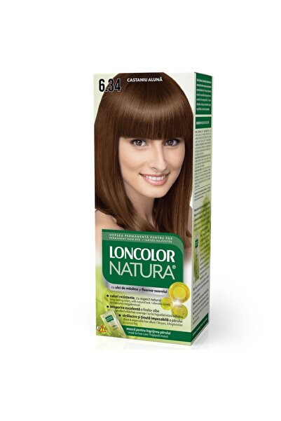 Loncolor Natura Vopsea pentru Par, Loncolor Natura, 6/34 Castaniu Aluna