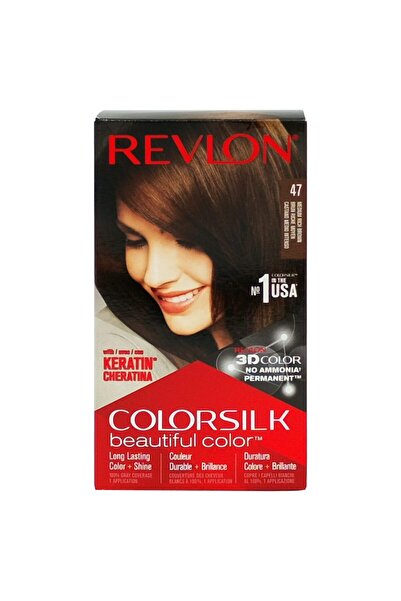 Revlon Vopsea pentru Par, Color Silk, 47 Medium Rich Brown