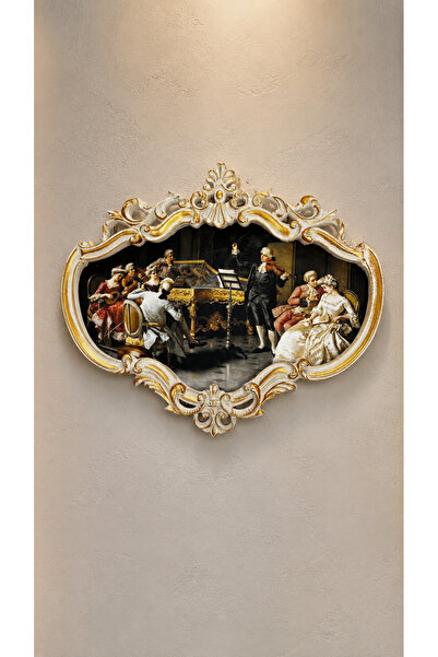 Genel Markalar ESTERHOMEDECOR İçi kadife oval tablo genişlik 49cm yükseklik 41cm