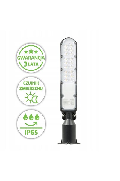 NO BRAND Lampă stradală LED cu senzor crepuscular 100W 4000K Impermeabilă