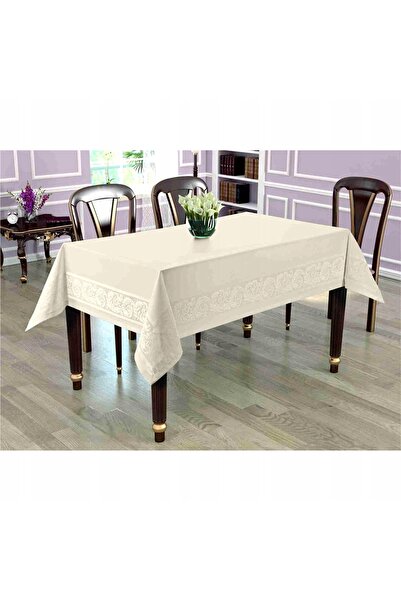 NO BRAND Față de masă Plamoodporny Teflonată Laura 140X220 Crem