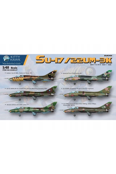 NO BRAND Kitty Hawk 80147 Avion Sukhoi Su-17 / Su-22Um-3K (Decaluri Poloneze)...