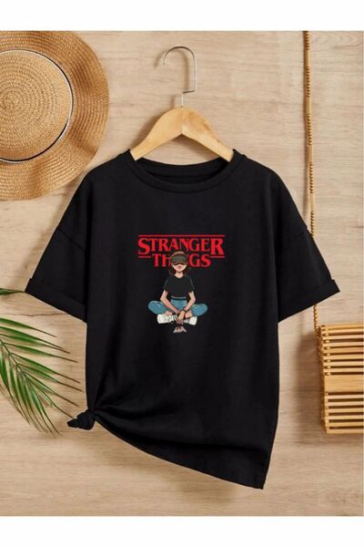 H&GHAMLEGİYİM تي شيرت للأطفال مطبوع عليه Stranger Things