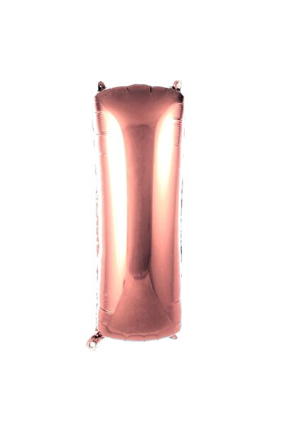 Parti Dükkanı 40 Inch 100 cm Rose Gold Letter I Foil Balloon Helium Compatibl...