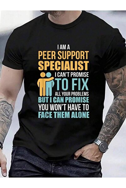 799 100% Cotton Peer Support Specialist PSS T-Shirt Men's Women's Vintage Sum...