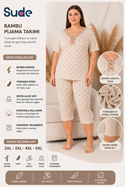 Sude bambu pijama takımı