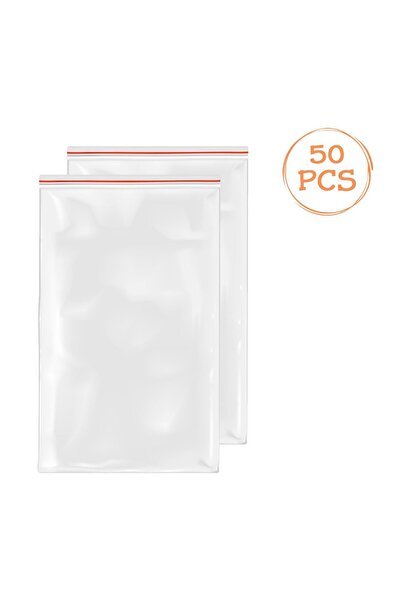 OEM Pungi ziplock depozitare, model ziplock, transparent, 12x18cm, 50 bucăți ...