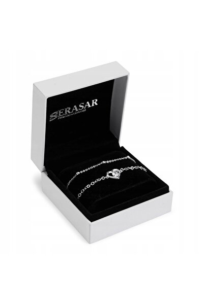 NO BRAND Serasar, Brățară de gleznă din Argint Sterling 925, cu design  "Inim...