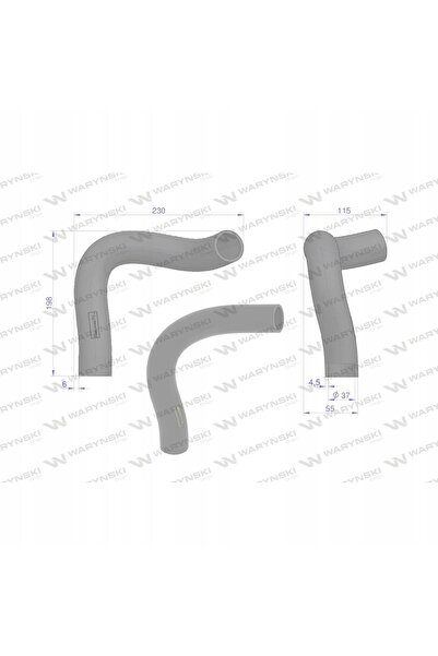 NO BRAND Furtun radiator David Brown 990 995 996 230X198X37Mm K948453 Waryński