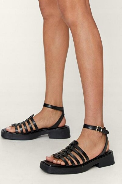 NO BRAND Sandale Negre Clasice Gal 42