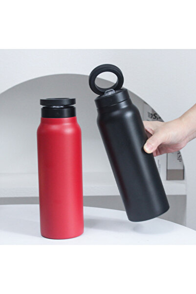 Buy Buy Relax Stainless Steel Thermos Flask with Phone Stand Leak-Proof Hot a...