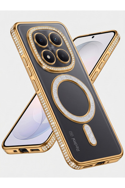 Rivor Xiaomi Redmi Note 15 Pro 5G Uyumlu Kılıf Kamera Korumalı Simli Magsafe ...
