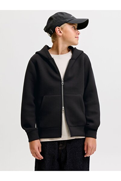 Jack & Jones Junior Kapuzenpullover Einfarbig Kapuzenpullover Boys