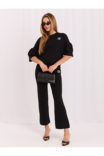 Italy Moda Compleu Dama Maneca 3/4, Elegant, ITALY MODA, Negru Eleganta Office