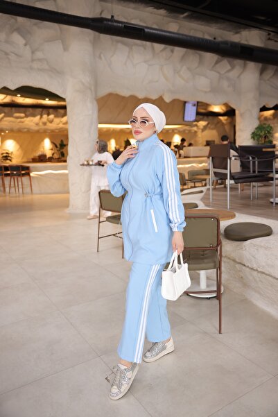 MİMİ Luxury Wear Γυναικείο Αθλητικό Σετ Ισλαμικής Ένδυσης με Δαντέλα στη Μέση...