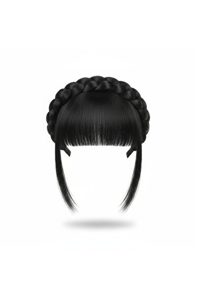 Belora Cordeluță împletită din păr sintetic cu breton pentru un look elegant