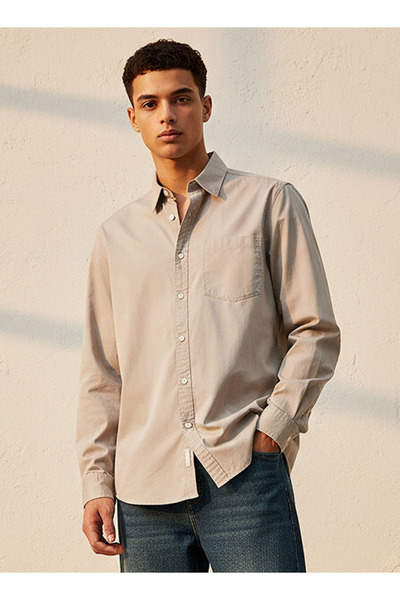 Lee Cooper قميص بأكمام طويلة وياقة بقصة عادية