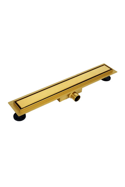 BALNEO Set scurgere duș cu capac 60 cm Duplex Next auriu periat