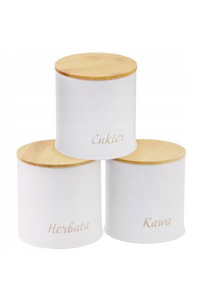 Karl Hausmann Set de 3 recipiente pentru alimente, cafea, ceai, zahăr, cu cap...