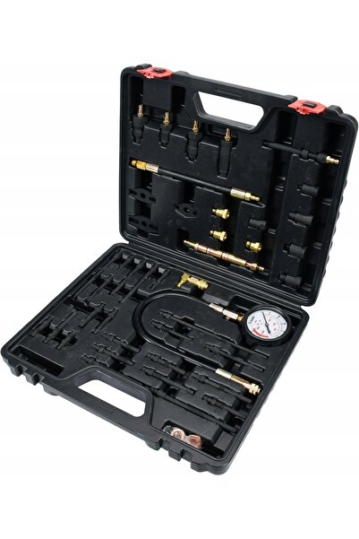 yato Tester de presiune pneumatică, kit universal, benzină și motorină