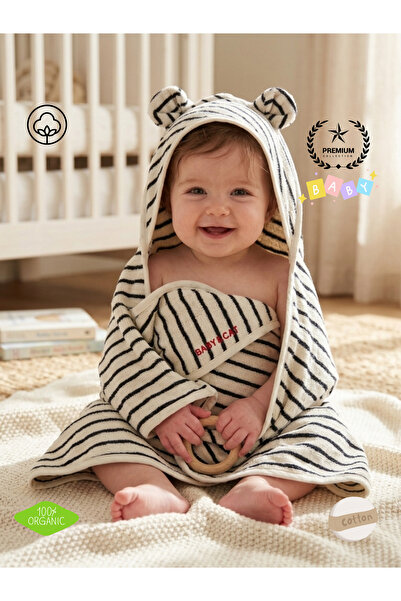 zera collection Premium %100 Organik Pamuk Bebek Kundak Havlusu | Extra Emici...
