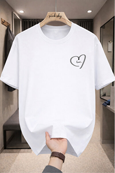 Pink Sky Premium Oversize T-Shirt 100% Cotton Unisex Comfortable Fit Trending...