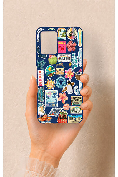 Vip Case Vivo Y21 Uyumlu Summer Vibes Desenli Silikon Kılıf