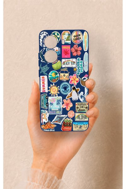 Vip Case Poco X7 Pro Compatible Summer Vibes Patterned Silicone Case