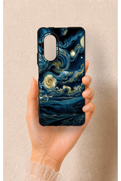Vip Case Huawei Nova 9Se Uyumlu Yıldızlı Gece Desenli Silikon Kılıf
