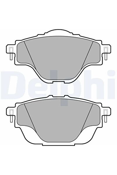 DELPHİ Set Placute Frana Frana Disc Citroen C4 2/C4 Grand Picasso 2/C4 Picass...