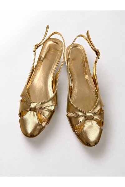 FİORE WOMEN Women's Daily Ballerinas Open Back Slingback Ballerinas Cross-Str...