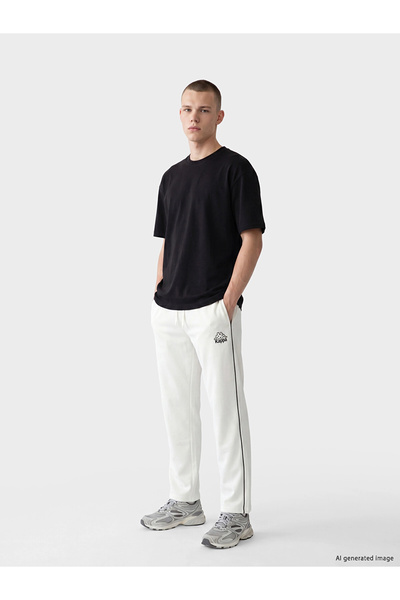 LC Waikiki Kappa Ecru Regular Fit Men's Sweatpants