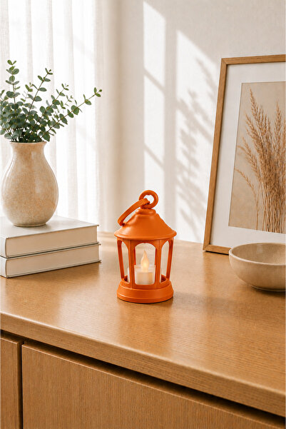 3D BASKI EVRENİ Dağ Teknoloji Dekoratif Fener Mumluk | 3D Baskı Tealight Mumluk