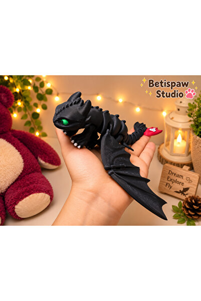 Toothless Dişsiz Night Fury Ejderhanı Nasıl Eğitirsin Figür