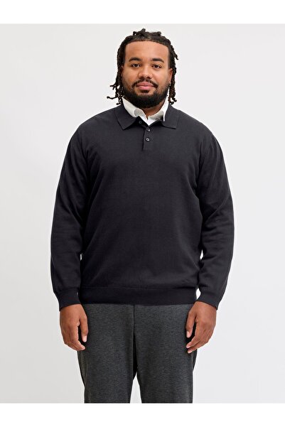 Jack & Jones Plus Gestricktes Polo Plus Size Gestricktes Polo