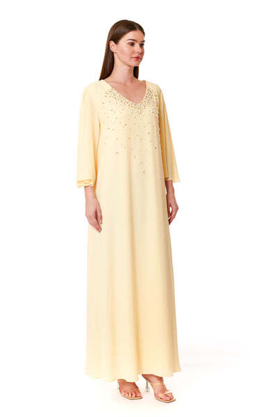 ELEGANZA LA MODE Yellow Jalabiya – ELM J 541
