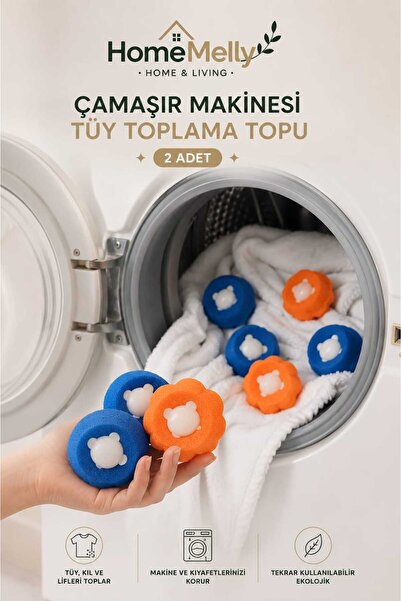 btm home 2 Pieces of Washing Machine Lint Collection Balls, Reusable Hair and...